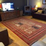 Oriental rug in a modern room - Persian Gabbeh