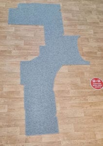 Finished motorhome carpet