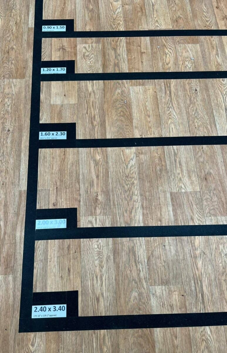 Off the shelf rug sizes