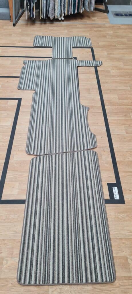 New striped caravan carpets