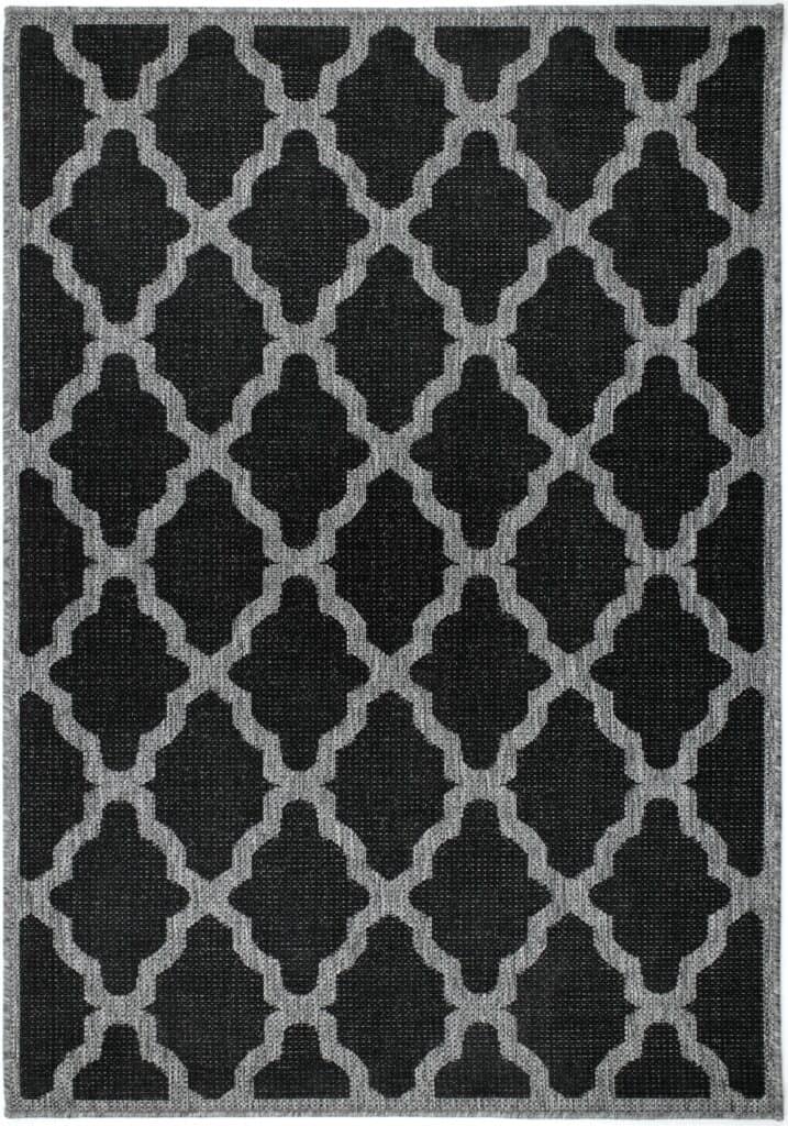Moda Flatweave Trellis Black 