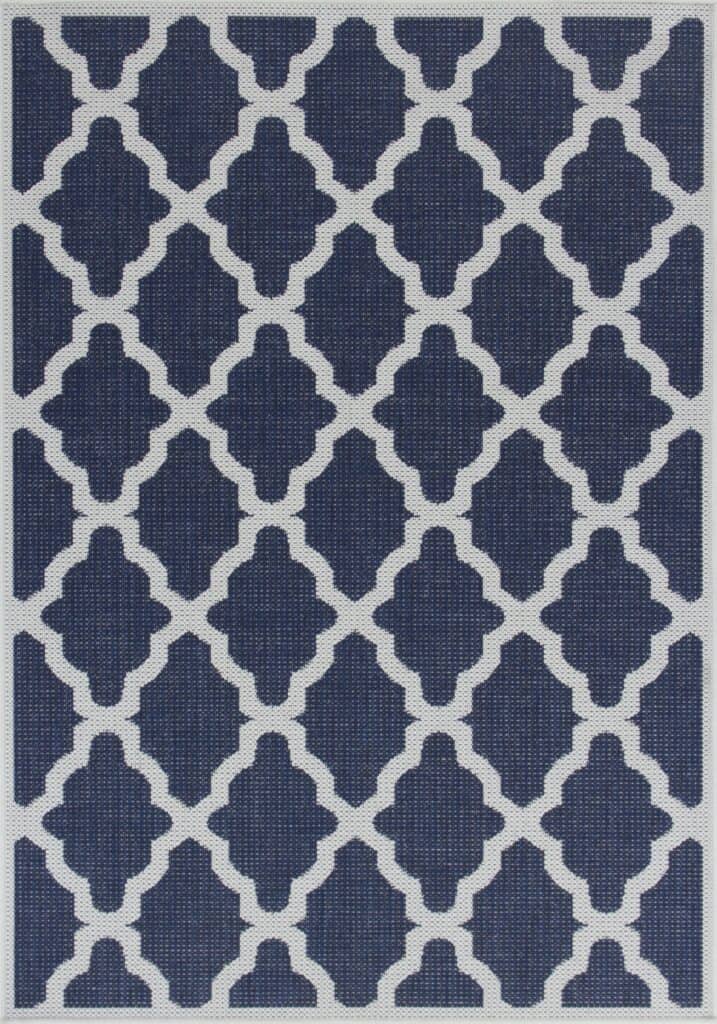 Moda Flatweave Trellis Blue